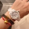 腕時計女性の時計ファッションセラミック自動クォーツラグジュアリーリロジェパラホンブルカップルギフトMujer217J