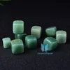 مصقول الطبيعي Aventurine مكعب هبط حجر الحصى مربع الكريستال الحجارة اليد مصقول الأسماك الدبابات ديكور حديقة هيلين