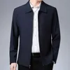 Мужские куртки мужские пальто не уменьшаются 2 цвета джентльмен мягкий трогательный отцом пальто зимняя куртка для банкета