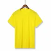 Maillots de course jaunes séchage rapide respirant Fitness t-shirt vêtements d'entraînement gymnase maillot de football sport dessus de chemise