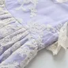 Robe de fille de dentelle de fleur d'été au détail robes d'enfants pour princesse fête robe de bal vêtements de bébé 2-6 ans LT016 210610