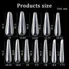 MSHARE Russian Almond Forms Nails Tips For Nail Extension Building Acrylic Gel Tip 12 Size 120pcs4149121