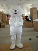 Performance White Polar Urso Mascote Costume Halloween Christmas Christmas Festa Vegetal Cartoon Personagem Personagem Personagem Mulheres Adulto Homens Vestido Carnaval Unisex Adultos