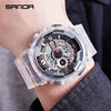 SANDA sports watch couple multi-function waterproof LED digital watch men's G style sports waterproof watch relogio masculino X0524