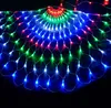 3x0,5m 3 Peacock Shows LED Window Curtain Fairy String Light Wedding Party Christmas LED Net Mesh Lights Garland