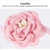 Cat Collars & Leads Pet Collar Simulation Camellia Small Dogs Cats Cotton Decoration With Buckle Adjustable Home Pets Accessories