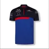 2021 Yeni F1 Yarış Takım Elbise Polyester Hızlı Kurutma Yaka Kısa Kollu Polo Gömlek Yarış T-shirt Aynı Paragraf ile Özelleştirilmiş Formula Bir