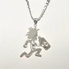 ICP Faygo Hatchetman Pendant necklace Clown Posse Twiztid ABK Juggalo HELL FACES Stainless Steel Figaro chain 18--32inch Active