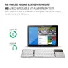 Mini -vikbar tangentbord med pekplatta Bluetooth 5.0 Foldbar trådlös knappsats för Windows Android -surfplatta och smarttelefon