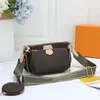 مصمم الأكياس متعددة الأكياس الفاخرة Crossbody Accessoires Fashion Women Losttle 3 قطع مجموعة اليد 3pcs حقيبة منقوشة