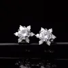 Stud 925 Sterling Silver Pass Diamond Test 0.5-1 ct Moissanite Hexagonal Snow Brincos Mulheres Classic Party Party