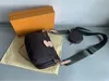 2021 Damenhandtasche Messenger Umhängetaschen Kettentasche gute Qualität Leder Geldbörsen Damentasche 3 Einheiten/Set