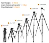 Multifunktionskamera stativ 56 "/143 cm justerbar lasernivå med 3-vägs svängbar pannhuvudbubbla