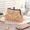 Borsa da sera con perline floreali per donna Pochette e borsette Borse a mano da donna di lusso con diamanti Borsa a tracolla a catena