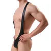Erkekler vücut şekillendiricileri Erkek erkekler keskin bir deri bodysuit seksi shapewear takım elbise zayıflama vücut giyim güreşi single club lingerie