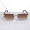 Designer Men's and Women's Beach Couple Sunglasses 20% Off Buffalo Horn Glasses Men Male Sunnies for Fishing Driving Shades