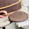 Drukowanie torby na ramię kobiety Crossbody Bag gładki pikowane cielę skórzana torebka złota łańcucha torebka torebka okrągłe monety