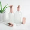 100 ml Rose Gold Empty Essent Oil Spray Bottle Frosted Glass Spraying Container Paket Parfym Sprayer5462951