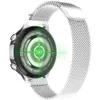 NAC109 Bluetooth Smart Watch Aço Inoxidável Impermeável Dispositivo Wearable SmartWatch WristWatch Homens Mulheres Fitness Tracker