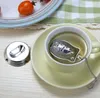 Ugglaformad tefilm Kaffe Te-verktyg Tillbehör Herbal Infuser Filter Tea-Bags Rostfritt Stål SN5576