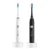 Electric Toothbrush Waterproof USB Rechargeable Tooth Brushes 5 Modes Adjustable Whitening Teeth Brush - White