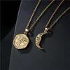 necklace fashion simple hexagon Owl Pendant 45cmo word chain real gold electroplating jewelry2278864