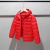 VIDMID Children's boys girls light down cotton clothes children's solid color coats jackets P5497 211027