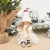 Kerst decoratie houten meisje hoed sjaal ski tassel ornament hanger familie decor meisjes kind xmas gift llb12513