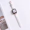 Strap Slim Strap para Apple Watch Series SE 6 5 4 3 Cinto de Luxo Moda Watchbands Iwatch 44mm 42mm 40mm 38mm Bandas Acessórios Smart