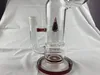 Tubos de fumar, bong, vermelho, 16 polegadas, articulação de 18mm