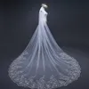 3 Meters Long Wedding Veils With Comb Lace Edge Bridal Veil For Bride Accessories Mariage Sluier Bruiloft Voile De Mariee