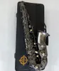 SUZUKI ALTO SAXOPHONE E Plat Matte Black Nickel Plated Professional Musical Instruments Sax För studenter