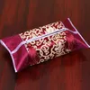 Patchwork Travel Pocket Chinese Silk Satin Tissue Boxes Cover Tassel Luxury Napkin Holder Portable Pumping Paper Case 2103264495763