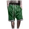 Fashionable Men's Basketball Shorts Elastic Rope Stretch Mesh Pocket Casual Plain Sports Solid Color Sweatpants