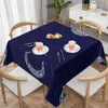 Table Cloth Crescent Tablecloth Custom Decoration Cover Polyester Summer Washable