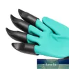 4/8 Hand Claw Garden Rubber Gloves Gardening Digging Pruning Planting Durable Waterproof Work ABS Plastic Mittens Outdoor Tool Factory price expert design Quality