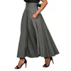 Kjolar vår sommar kvinnor lång kjol vintage bomull en linje hög midja maxi mode koreanskt bälte kvinnliga falda kläder dr1470