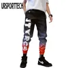 Streetwear Hip Hop Joggers Pantolon Erkekler Gevşek Harem Pantolon Ayak Bileği Uzunluk Pantolon Spor Erkekler için Spor Casual Mektup Baskı Sweatpants 3XL 210707