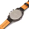 Wristwatches 2022 Fashion Watches Mens Oulm Multiple Time Zone Quartz Wrist Watch Male Clock Gifts Brand Original Reloj Relogio Masculino