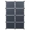 Tower Shelf Storage Boxes Shoes Rack Organizer, 14 Grids, 7-Tier Portable 28 Pair, Stand Expandable, for Heels, Boots, Slippers, Black