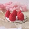 4pcs/box Fruit Candle Scented Candle Valentine Day Gift Party Ornament Home Decoration Creative Strawberry Candles