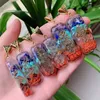 Reiki Healing Chip colorati Pietra naturale Chakra Orgone Collana con ciondolo energetico Pendolo Amuleto Collane di cristallo di orgonite