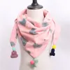 Barnens halsduk Triangle Scarves för pojkar Flickor Varm Scarf Barn Bomull Halsband Kar Kids Neckerchief