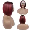 1b red ombre lace front wig