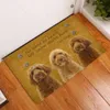 Cloocl Alfombras de pastor Alfombras Confijos Gráficos 3D que dejaron que el perro fuera del piso de la puerta de la puerta de la moda divertida el nombre del perro de DIY