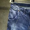 Мужские джинсы Мужской Voreloce 2022 Осенний прилив бренд царапин разорванная личность Классический стиль модный молодой 99% хлопок Slim