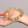 Kralen, strengen natuurlijke sieraden gele citrines steen kwarts losse kralen armband charms yoga mannen en vrouwen meditatie amulet edelsteen