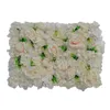 60x40 cm Witte kunstbloemen bruiloft decoratie DIY bloem wandpanelen voor huis opknoping ornament party backdrop supplies