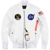 디자이너 재킷 남성 얇은 폭격기 재킷 Dingdin NASA Apollo 기념판 Spring Fall Baseball Uniform 코트 고품질 돌 37