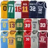 NACC Stephen Davidson Wildcats Jersey Curry LeBron Westbrook Dwyane Harden Wade Kevin James Durant Iverson college baskettröjor